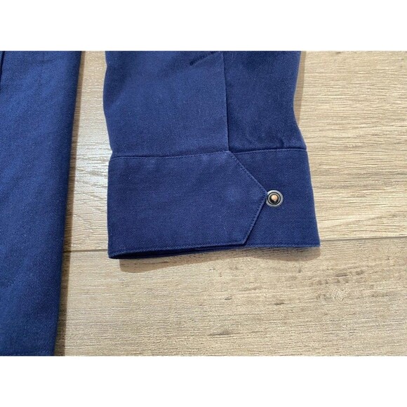 Peter Millar Stowe Reversible Wool Blend Mens XL Navy Blue Safari Jacket - Picture 3 of 10